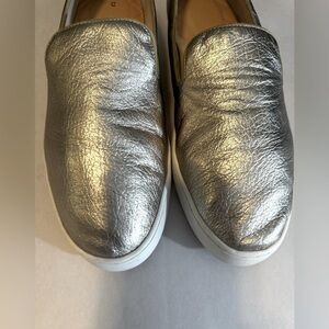 BIRDIES Swift Slip-On Sneaker in
Gold Leather Size 9